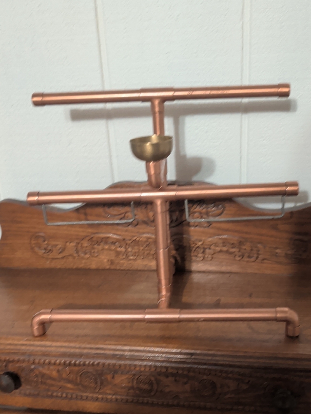 Copper Jewelry Stand